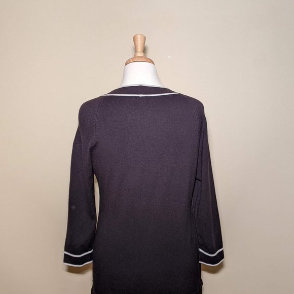 Planet Black and White top 3/4 Sleeve - Picture 3 of 15